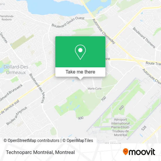 Technoparc Montréal map