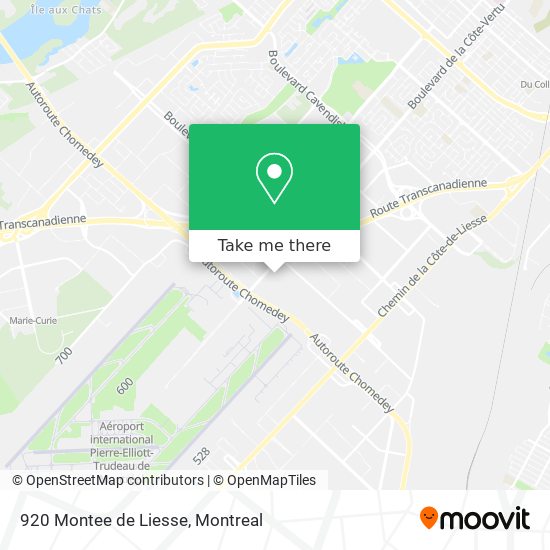 920 Montee de Liesse map