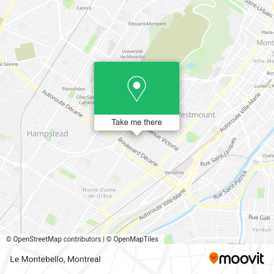 Le Montebello map