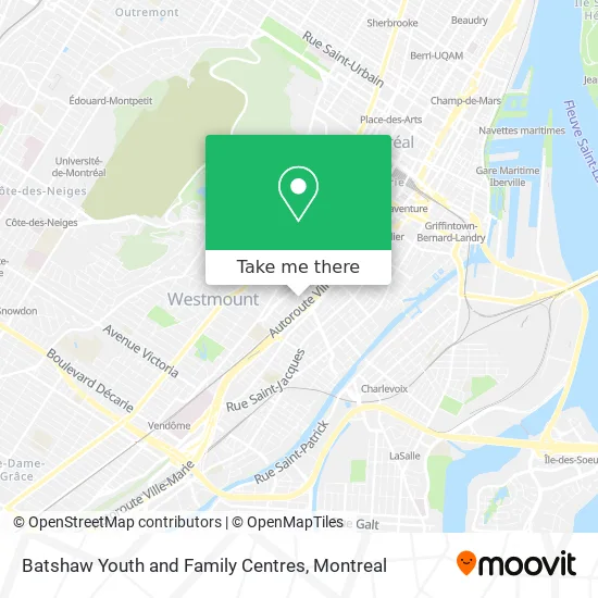 Batshaw Youth and Family Centres map