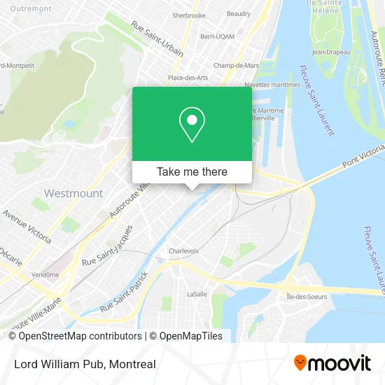 Lord William Pub map