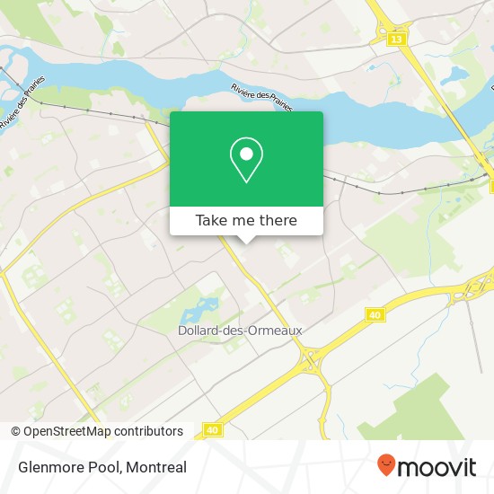 Glenmore Pool map