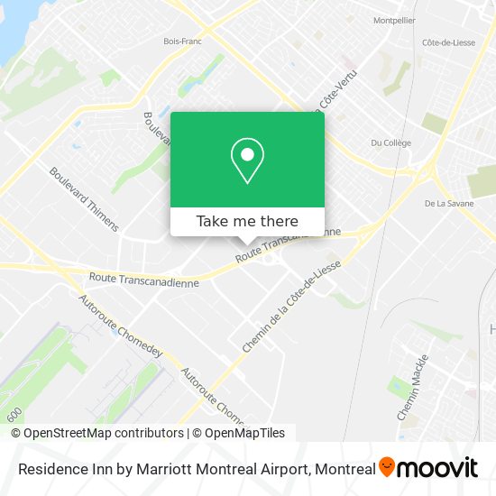 Residence Inn by Marriott Montreal Airport map