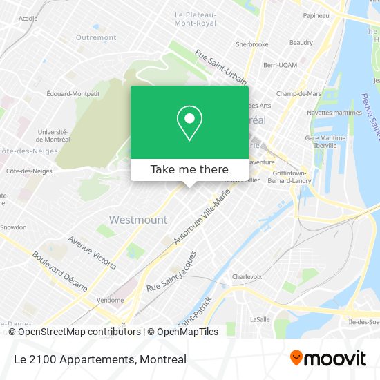 Le 2100 Appartements map