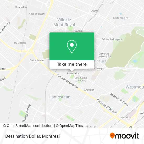 Destination Dollar map