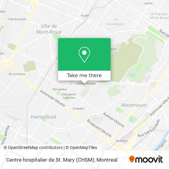 Centre hospitalier de St. Mary (CHSM) map