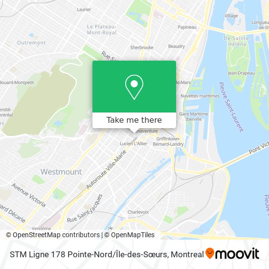 STM Ligne 178 Pointe-Nord / Île-des-Sœurs map