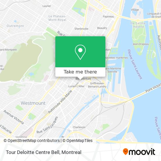 Tour Deloitte Centre Bell map