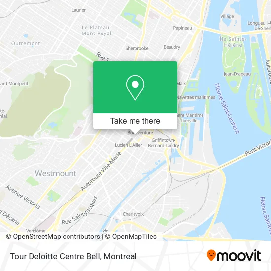Tour Deloitte Centre Bell map