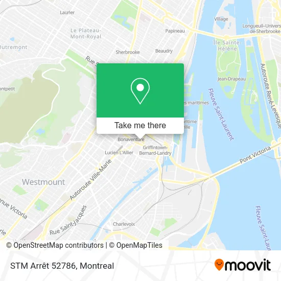STM Arrêt 52786 map