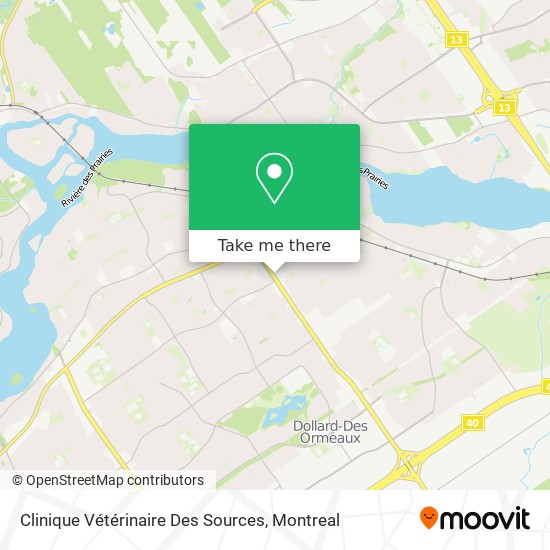 Clinique Vétérinaire Des Sources map