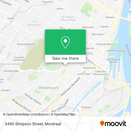 3480 Simpson Street map