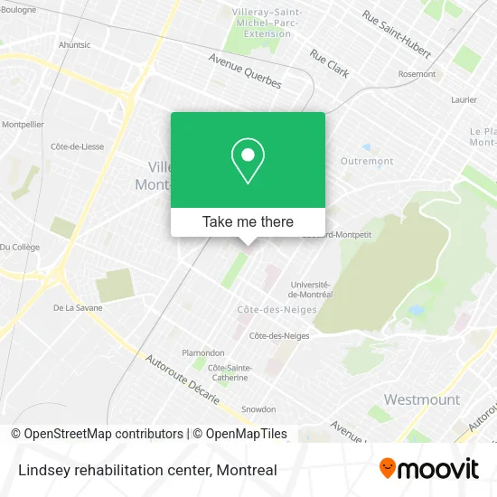 Lindsey rehabilitation center map