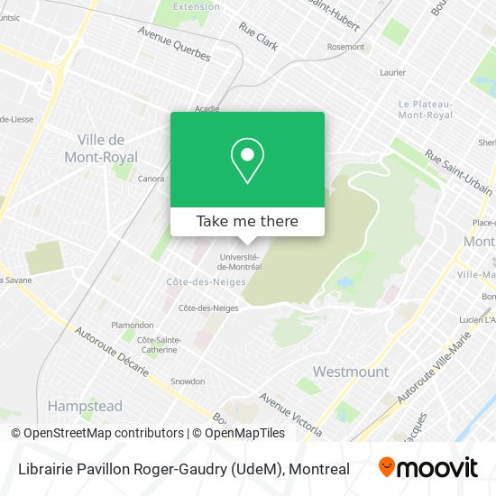 Librairie Pavillon Roger-Gaudry (UdeM) map