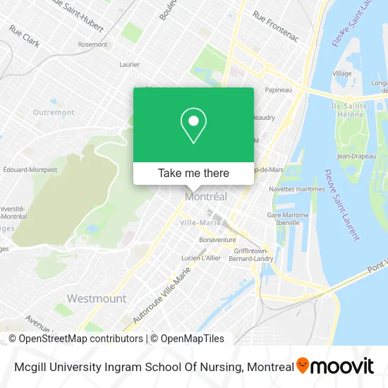 Mcgill University Ingram School Of Nursing map