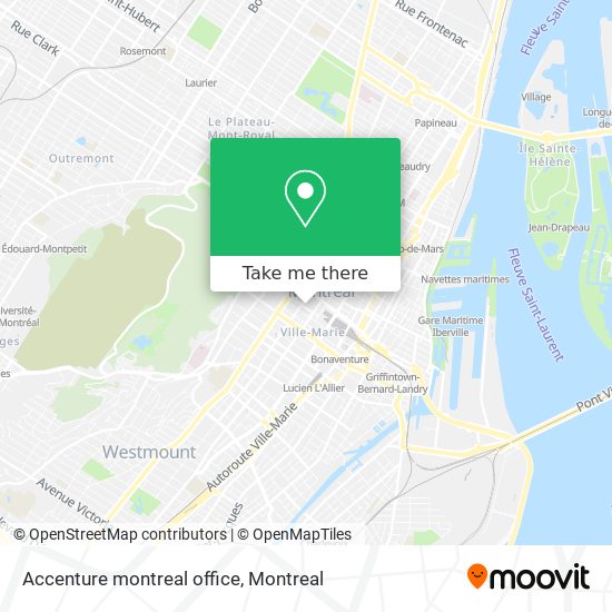 Accenture montreal office map