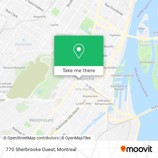 770 Sherbrooke Ouest map