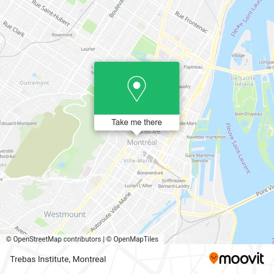 Trebas Institute map