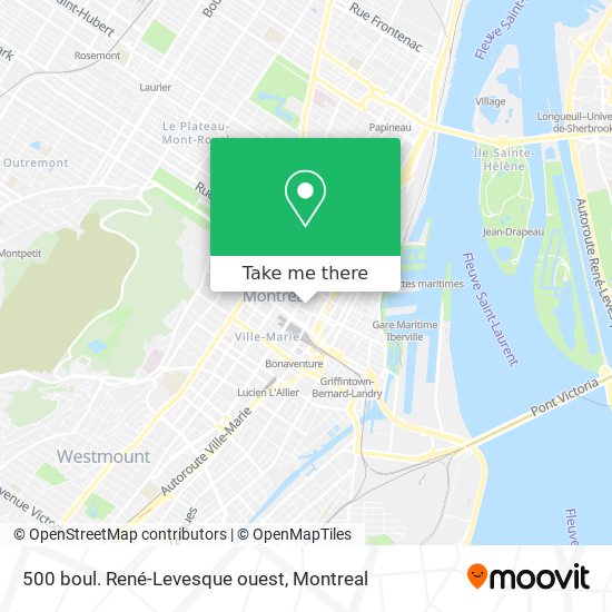 500 boul. René-Levesque ouest map