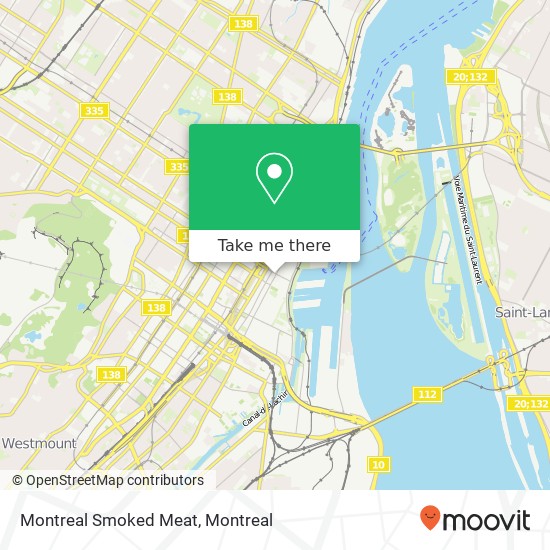 Montreal Smoked Meat map