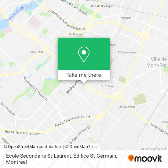 Ecole Secondaire St-Laurent, Édifice St-Germain map