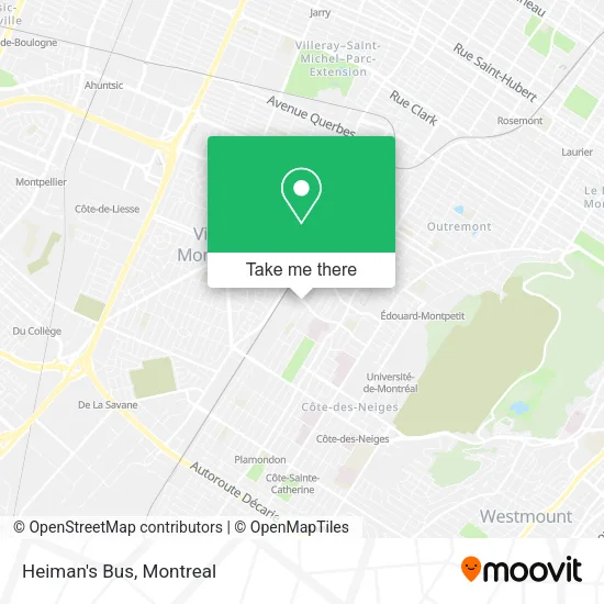 Heiman's Bus map