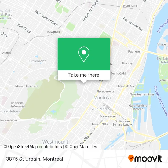 3875 St-Urbain map