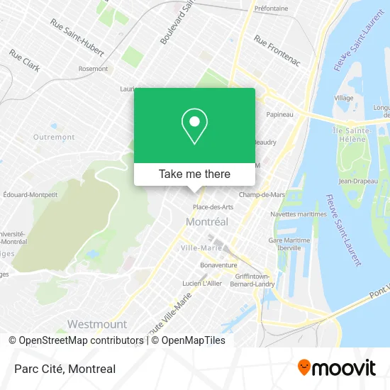 Parc Cité map