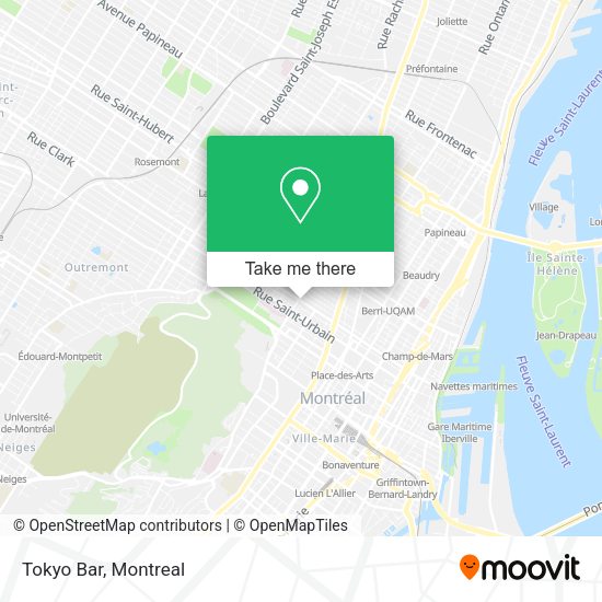 Tokyo Bar map