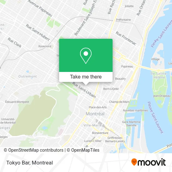 Tokyo Bar map