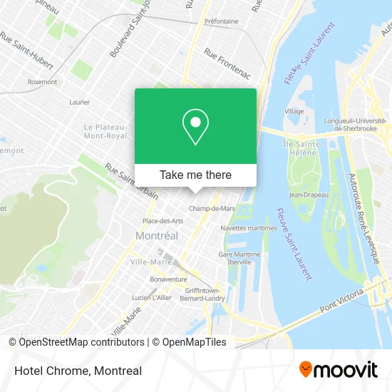 Hotel Chrome map
