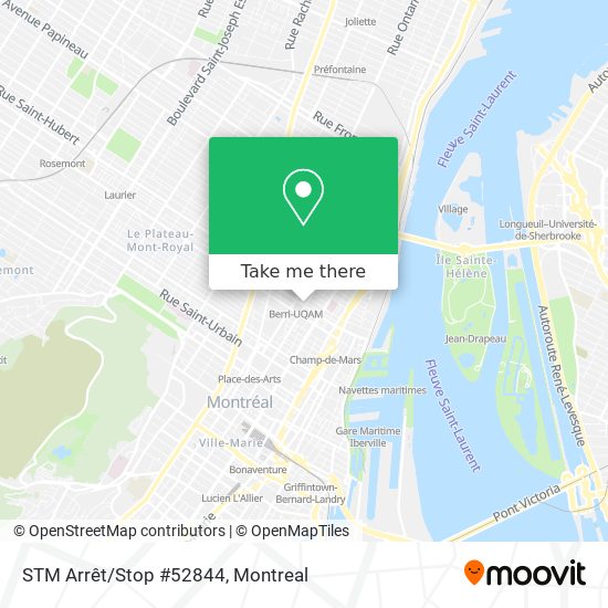 STM Arrêt/Stop #52844 map