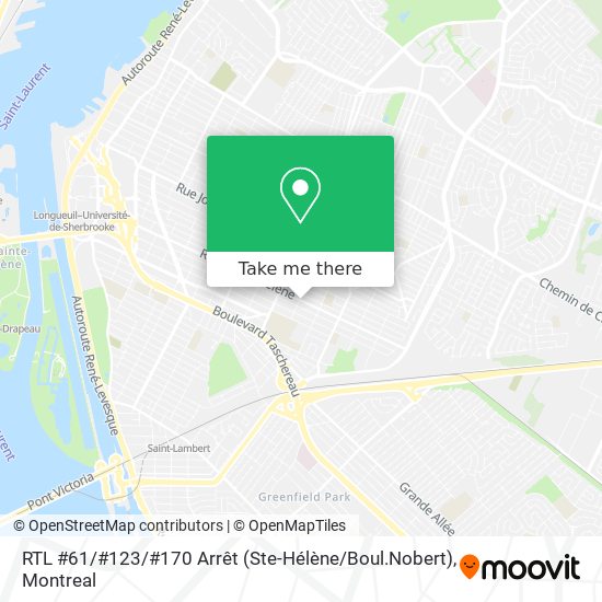 RTL #61 / #123 / #170  Arrêt (Ste-Hélène / Boul.Nobert) map