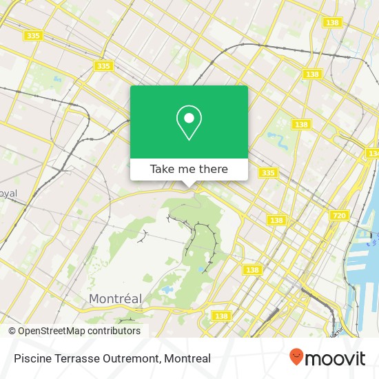 Piscine Terrasse Outremont map