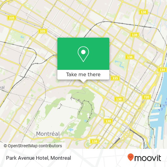 Park Avenue Hotel map