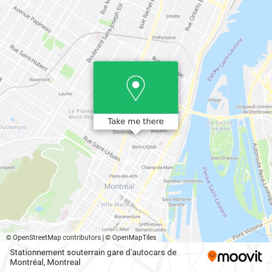 How to get to Stationnement souterrain gare d autocars de Montr al