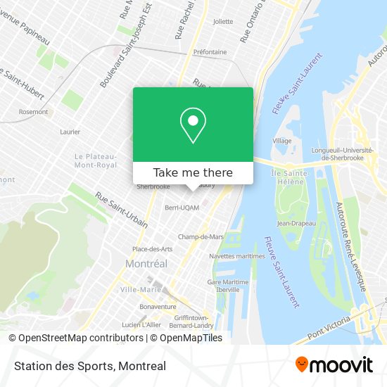 Station des Sports map