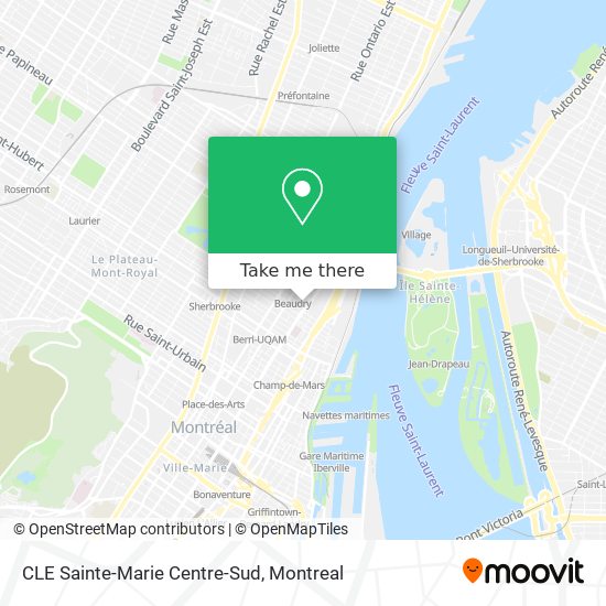 CLE Sainte-Marie Centre-Sud map