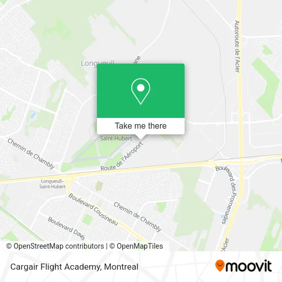 Cargair Flight Academy map
