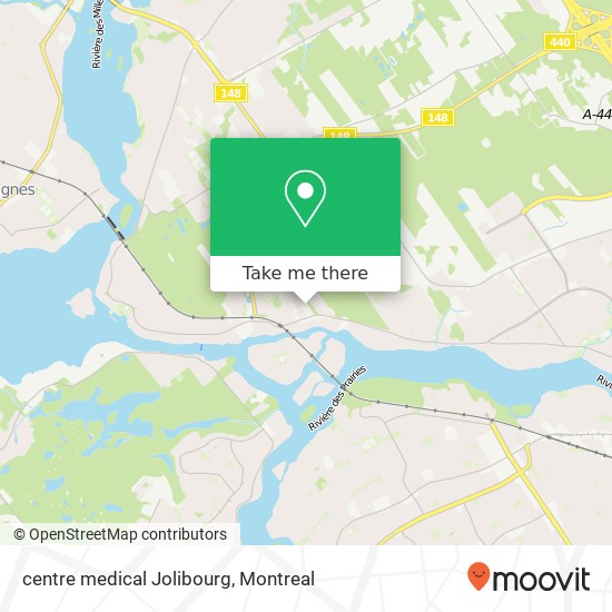 centre medical Jolibourg map