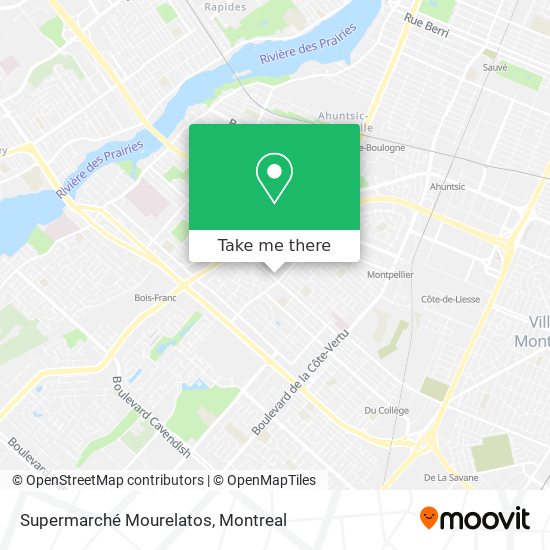 Supermarché Mourelatos map
