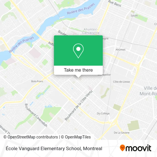École Vanguard Elementary School map