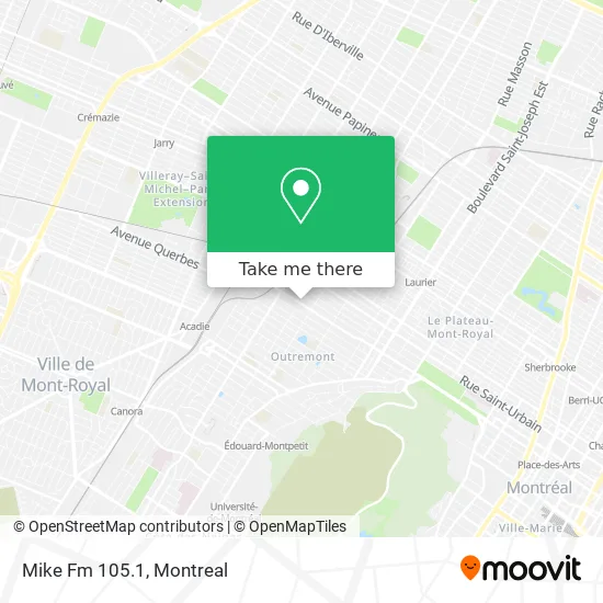 Mike Fm 105.1 map