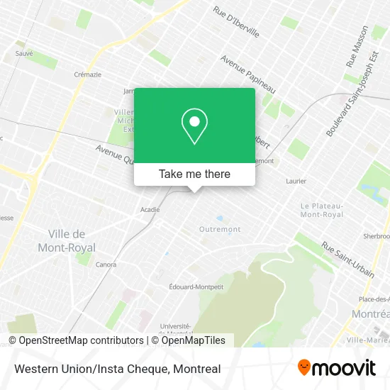Western Union/Insta Cheque map