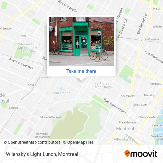 Wilensky's Light Lunch map
