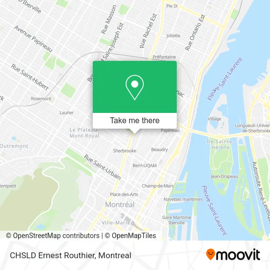 CHSLD Ernest Routhier map