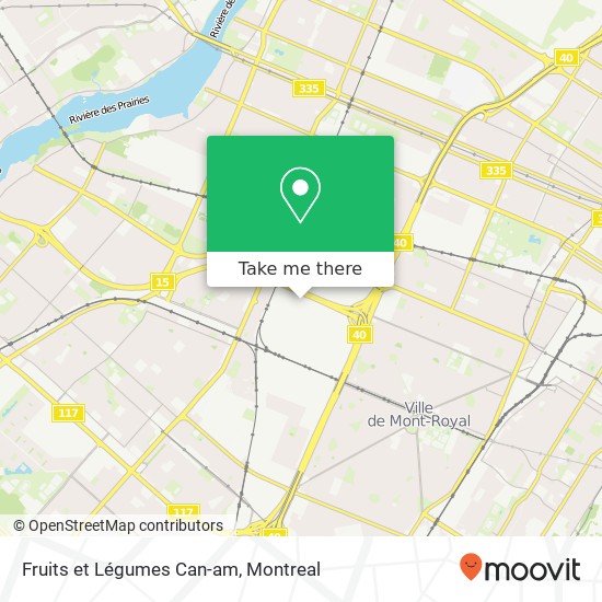 Fruits et Légumes Can-am map