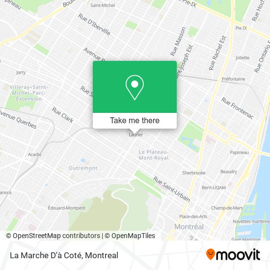 La Marche D'à Coté map