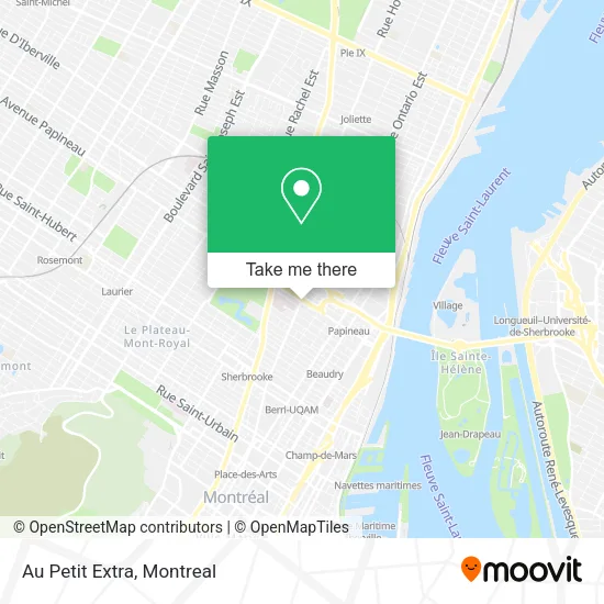 Au Petit Extra map