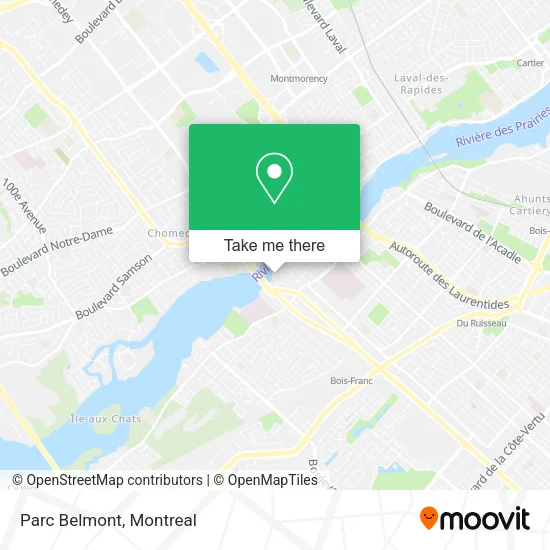Parc Belmont map